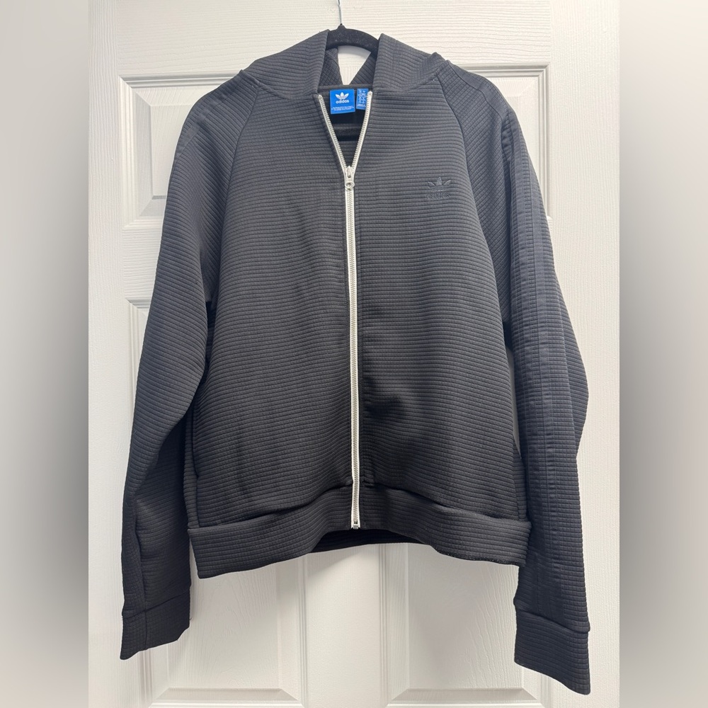 Adidas Black Ribbed Jacket